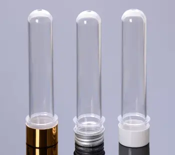 1000Pcs/lot 40 ml Transparent Sare de Baie Test de COMPANIE Tub de 40cc Clar Sticlă de Plastic Cosmetice Tub Cu Capac de Aluminiu SN585