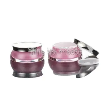 30g formă de OZN acrilic roz borcan , crema de sticla,containere cosmetice,,crema borcan,Borcan Cosmetice,Ambalaje Cosmetice