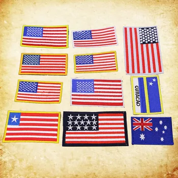 American Flag Patch-uri pentru Haine DIY Dungi de Fier pe Aplicatii Termo Îmbrăcăminte Autocolante Broderie Pavilion Britanic Insigne