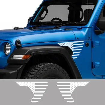 Accesorii Auto Autocolante Auto pentru Jeep Gladiator JT Preluare Fender Aerisire Autocolante Auto Camion Grafică statele Unite ale americii Flag Decor de Vinil Decal