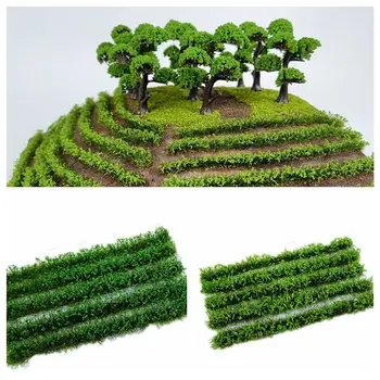 Layout Peisaj In Miniatura Wargame Mucegai Micro Peisaj Iarbă Benzi Smocuri Verzi, Arbusti Bush Scena Grădină De Ceai Iarba Model