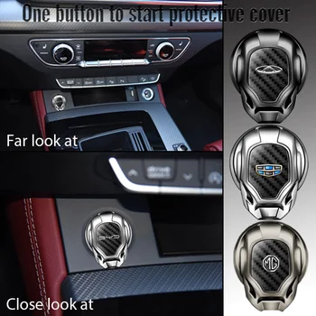 Masina UNA-faceți CLIC pe Start Stop Butoane Metalice Capac de Protecție pentru Mercedes Benz AMG GT GT4 W204 W203 W211 W212 W124 W210 Accesorii