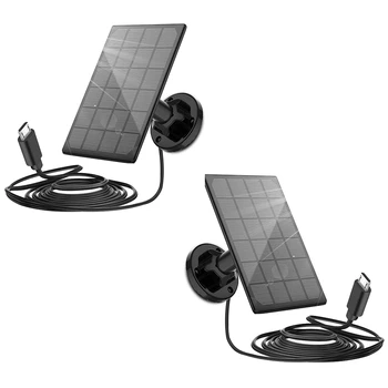 2X Panou Solar Wireless în aer liber, Solar de Securitate aparat de Fotografiat Impermeabil Panou Solar Cu Android Port Cablu