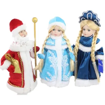 12 Inch Crăciun Doll Nou de Zăpadă Printesa Păpuși de Porțelan 30cm Snowmaid Snowgirl Rusia Decor de Iarna pentru Copii Cadouri