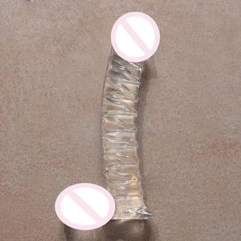 2016 Nou, Mare de Cristal Vibrator de Sticlă Penis artificial jucarii Sexuale pentru Femei Adulte de Sex Jucării de Sticlă Vibratoare Pentru Femei