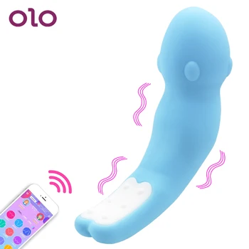 OLO APP Vibrator de Tip U Vibrator G-spot Masaj Clitoris Vagin Stimulator Bluetooth de la Distanță fără Fir Jucarii Sexuale pentru Femei
