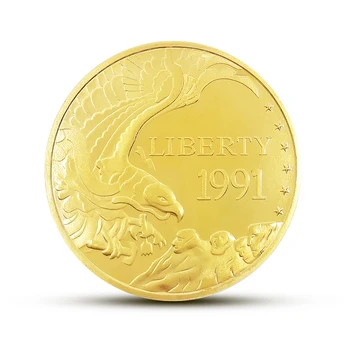 NE 1991 Libertate Insigna de Suveniruri Monede de Artă Cadouri de Colectie Vulturul de Aur Monede de Argint Comemorative