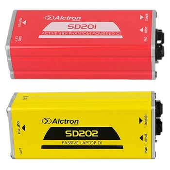 2 Buc Alctron Active DI Box Impedanta de Transformare DIBOX Profesionale, Efecte de Scena Direct Connect Box SD201 & SD202