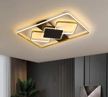 2021 New Sosire Led Lampă De Plafon Rectangulara, Din Aluminiu, Camera De Zi Dormitor Lumina Nordic Simplu Și Modern, Subțire Acrilic De Iluminat