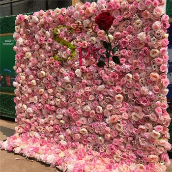 SPR China Producător Decorative Albe Fard de obraz Roz, Rose de Perete Laminate Flori Artificiale Fondul Sta Nunta