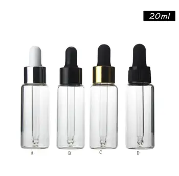 300Pcs/lot 20ml sticla dropper sticla de parfum Goale container cosmetice clar de ulei reîncărcabile sticla SN1323