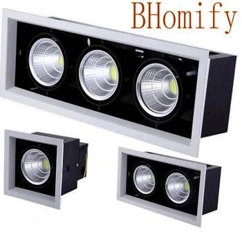 Spoturi cu LED-uri Plafon cu LED-uri COB 10w 20w 30w AC85-265V Montate pe Suprafață estompat Lampa Spot luminos pătrat de Rotație LED Downlight