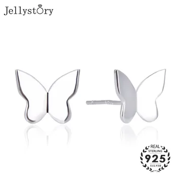 Jellystory Cercei Moda Bijuterii Argint 925 în Formă de Fluture Stud Cercel pentru Femei Petrecerea de Nunta, Cadouri de ridicata