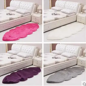 Personalizabil Păros Nor Covor piele de Oaie Acoperă Scaun Moale Dormitor Faux Mat Seat Pad Simplu Piele Blana Carpete Lavabile mat
