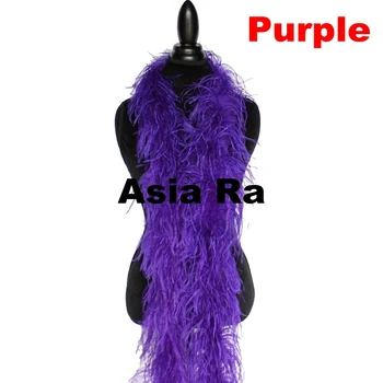 Asia Ra en-Gros 10meters/lot 2ply Moda Ieftine Vopsite Violet Pene de Strut Boa 22 culori disponibile