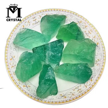 50g Pietriș Natural Cristal de Fluorit Verde Rufe Minerale Brute Specimen de Energie Decorative Rezervor de Pește de Piatră