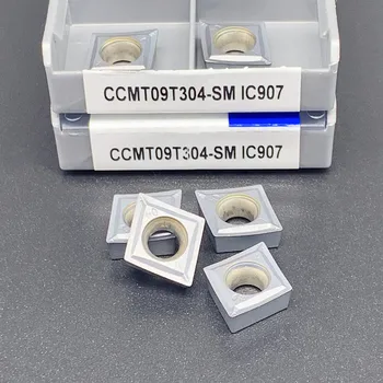 CCMT09T304 CCMT09T308-SM IC907 IC908 CNC Strung de Cotitură Insertii Carbură Plictisitor Instrumente Lama de Prelucrare Oțel de Înaltă Calitate Material