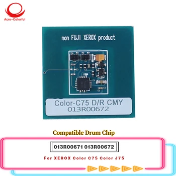 Compatibil 013R00671 013R00672 Tambur Chip se Aplică la XEROX Culoare C75 J75 Cartuș de Imprimantă cu Laser