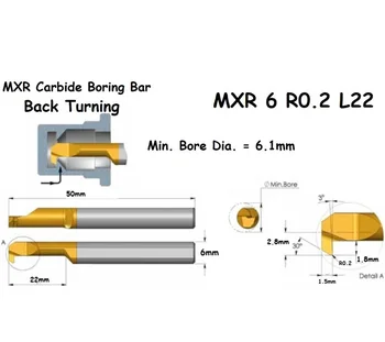 Plictisitor Bar MXR 6mm transformă Mini Strung Utilizarea Micro Cotitură Instrument de Carbură de Mici Plictisitor Cutter