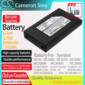 CameronSino Baterie pentru Simbol MC30 MC3000 MC3070 MC3090 Laser se potrivește Simbol 55-002148-01 55-0211152-02 Scanner de coduri de Bare baterie