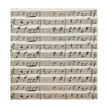 Negru clasic Note Muzicale Imprimate Tesatura de Bumbac Lenjerie de pat pentru DIY Îmbrăcăminte de Cusut Sac Pălărie Fețe de masă Muzica de Petrecere Art Decor