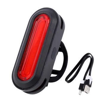 USB Reîncărcabilă LED Biciclete Stop pentru Casca Ciclism 6 Moduri Impermeabil Biciclete MTB Siguranță Noapte de Echitatie de Avertizare Spate Coada Lam