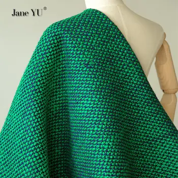 JaneYU 2022 Noua Moda Lână de Tricotat Textura Toamna&Iarna Gros Tweed Peste Material DIY Strat de Tesatura