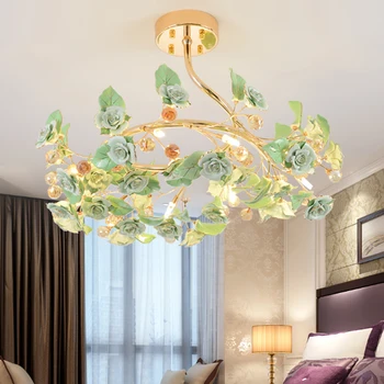 LED lampă de plafon circulare de iluminat din cristal living, dormitor, sala de mese Lumini Plafon holul hotelului cristal de iluminat de sus