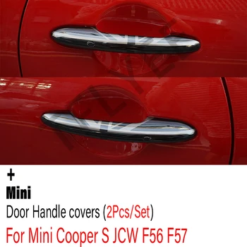 Steagul Negru Mânerul Ușii Mașinii Acoperă Autocolante Pentru MINI Cooper S JCW F56 Hatchback F57 Auto Exterioare Accesorii Decor