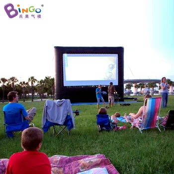 Livrare gratuita 4.5X2.5 m gonflabile ecran de film pentru a deschide cinema personalizate ecran mare pentru publicitate outdoor pe ecran cort
