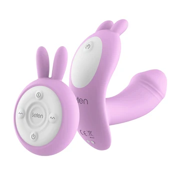 10 Viteze de Încălzire USB de Reincarcare Curea pe Vibrator punctul G, Clitorisul Stimulator Rabbit Vibrator Ou Erotice Jucarii Sexuale Pentru Femei ZD0198