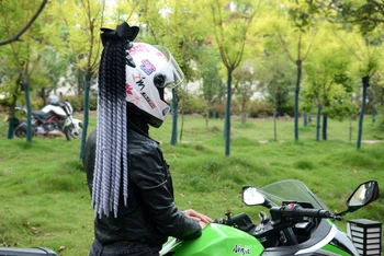 FreeStyle Motocicleta Casca manual Dreadlocks Decor Punk Murdar Panglica de Curse Motocross pentru Toate Piloti Om Femeile
