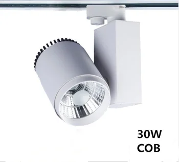 Pistă LED Corpuri de iluminat cu Trei linii Lampă de Iluminat Moderne Loc Feroviar 30W Flexibil de Urmărire Reflectoare Lampa mai Multe surse de lumină