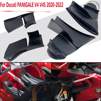 Accesorii motociclete Fix Aripa Fata Spoiler Aerodinamic Pentru Ducati V4 V4S V4R 2020 2021 2020 Patru Piese Set