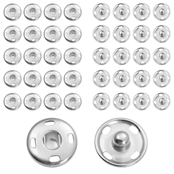 50 Fixați Pe Butoane se Fixează de Cusut pentru a Coase Pe poze pentru Haine Coase Pe Snaps de Metal Rotund Ascuns Catarama Capse Butoane