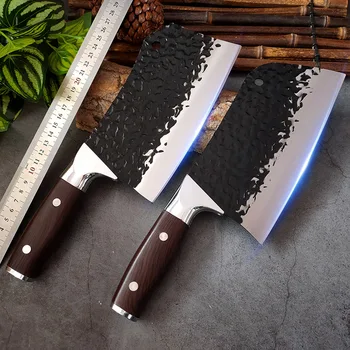 Cutit de bucatarie 1-2 BUC/Set din Oțel Inoxidabil Bucătar Chinez Cuțit Cuțit cuțit Cutter Profesional Cutit Feliere