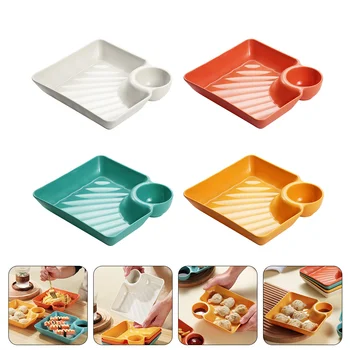 Placa Sushi Plăci De Servire Găluște Saucedishfood Set De Feluri De Mâncare Japoneze Gustare Titularul Desert Cina Tava De Chips-Uri Ceramice Castron