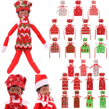 Elf De Crăciun Doll Om De Zăpadă Haine Masca Palarie Costum Copil Drăguț Jucărie Accesorii Cadou De Crăciun Costum De Elf