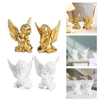 4buc Cupidon Statuie de Masă Heruvim Acasă Decorative, Ornamente de Gradina