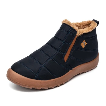 Moda Usoare de Bumbac Pantofi Barbati Catifea Pluș de Mers pe jos Adidași Cald Cizme de Iarna pentru Femei Non Alunecare Cizme de Zapada pentru Vreme Rece