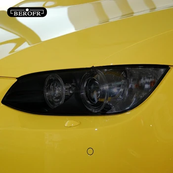 Far auto cu Tentă de Negru Afumat Folie de Protectie Fata de Lumina Transparent TPU Autocolant Pentru BMW M3 E90 E92 E93 2007-2013 Accesorii