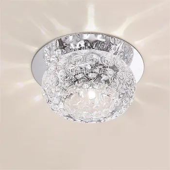 LED-uri de interior de cristal lampă de plafon decor acasă de iluminat camera de zi dormitor lampa / AC90-260V lumină albă încălzire