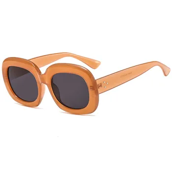 Oval ochelari de Soare pentru Femei Folie de Stil Cadru de Plastic Ochelari de Soare de sex Feminin Retro Lentile Acrilice Protecție UV400 Ochelari Doamnelor