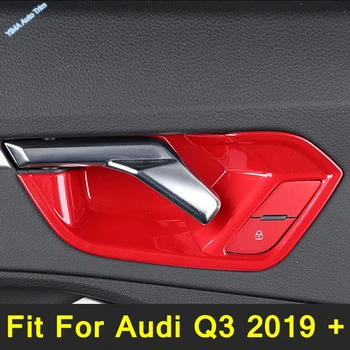 Ușa interioară se Ocupe Prinde Capacul Ornamental Introducerea Decor Panou 4 BUC Pentru Audi Q3 2019 - 2022 din Oțel Inoxidabil Modificarea Accesorii