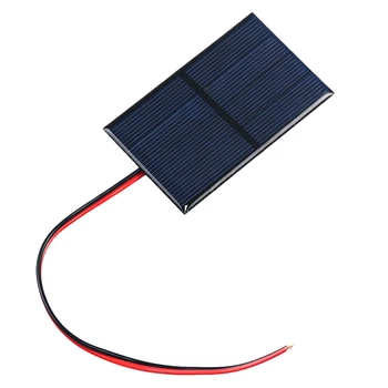 1BUC 2V 300mA Panou Solar Cu 30 CM de Sârmă Mini Sistem Solar DIY Pentru Baterie, Încărcător de Telefon Mobil