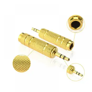 3.5 mm Masculin la 6,5 mm Femela Jack Plug-Stereo Adaptor Audio Converter Căști de Înaltă Calitate, Adaptor Plug de Aur În Toate Metalice Noi