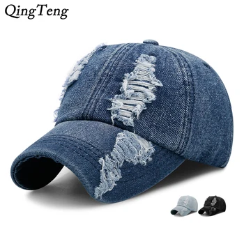 En-Gros De Brand Vintage Denim Gaura Sapca Snapback Hat Casual Capac Gorras Hip Hop Montate Cap Pălării Pentru Bărbați, Femei Slefuire