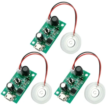 3Pcs Ceață Filtru de Atomizare Placa cu 5V USB Umidificator Module Integrate Circuite Driver cu Calendarul Comutator