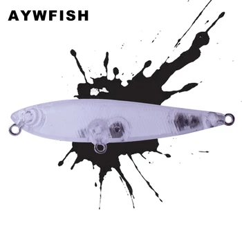 AYWFISH 20BUC/LOT 5.5 CM 2,5 G DIY ABS Plastic Dur Organisme Topwater Bas de Pescuit Minnow Atrage Mini Manivela Nevopsite Creion Spații