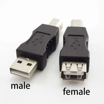 2 buc USB 2.0 Tip O Femeie la USB Tip B Masculin Printer Scanner cu Adaptor de Sincronizare de Date Cuplaj Converter Conector